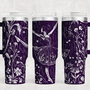 Ballet dancer SVG, Ballet dancer Tumbler Wrap Laser SVG, Engraved Tumbler, 40oz Tumbler Full Wrap Laser SVG, Laser Engraved Svg