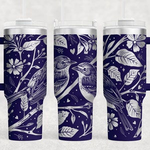 Little Bird SVG, Little Bird Tumbler Wrap Laser SVG, Grawerowany Tumbler, 40oz Tumbler Full Wrap Laser SVG, Grawerowany laserowo SVG