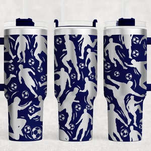 Soccer football Tumbler Wrap Laser SVG, Engraved Tumbler, 40oz Tumbler Full Wrap Laser SVG, Laser Engraved SVG,  Instant Download
