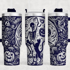 Halloween, Funny Halloween Tumbler wrap, Engraved Tumbler, 40oz Tumbler Laser SVG, Laser Engraved SVG, Laser Engraving Tumbler Sublimation