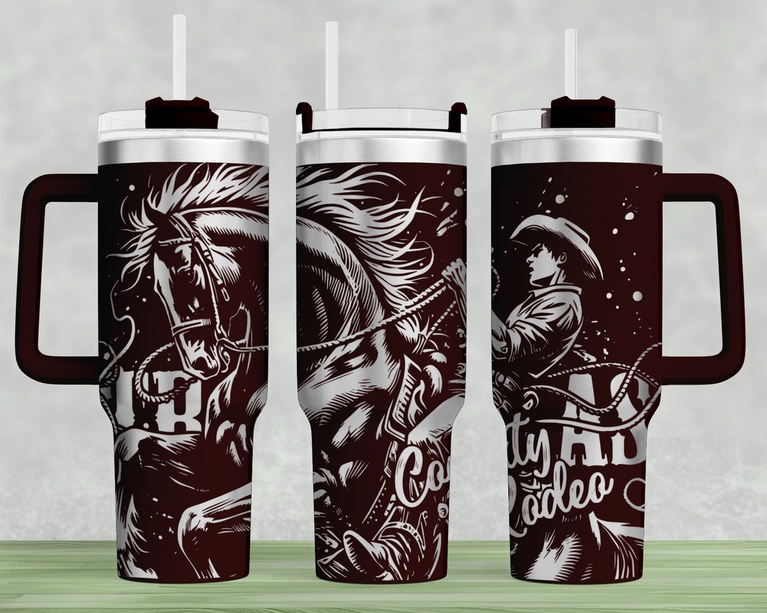 Western Cowboy 40oz Tumbler Wrap: Laser Engraved SVG (digital File) - Etsy