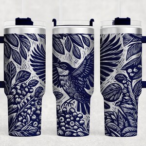 Bird flying Svg, Laser Tumbler Wrap SVG, Full Wrap Svg, 40 oz Tumbler Wrap Svg, Laser Engrave Tumbler, Tumbler Laser Svg File, Seamless