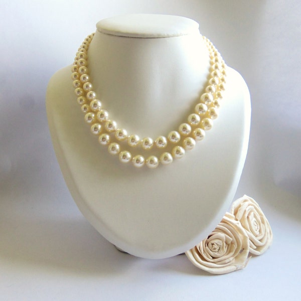 Double Strand Pearls Etsy