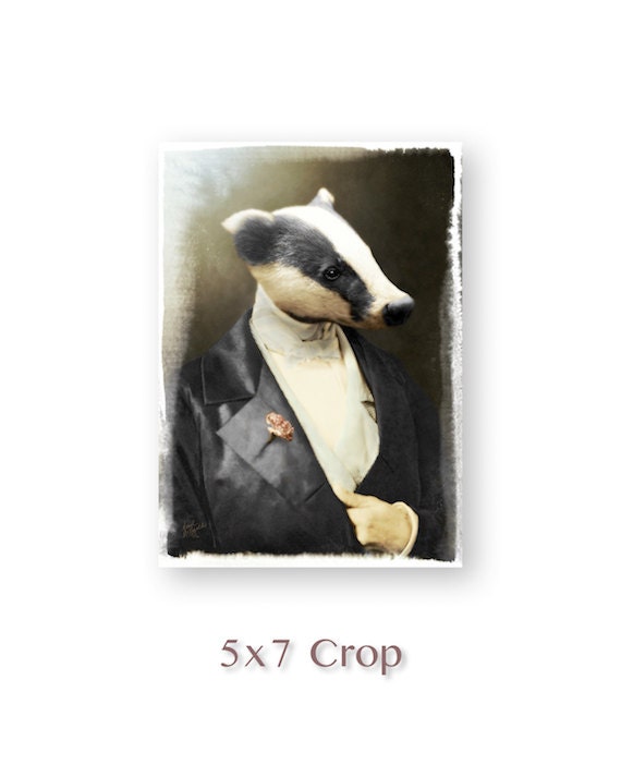 Badger Art Print Honey Badger Fine Art Photography Surreal Etsy