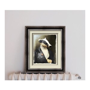 Unique Badger Art Print, Fine Art Photography, Anthropomorphic, Animal Vintage Prints, Pierre 'Digger' Becheur non AI art image 3