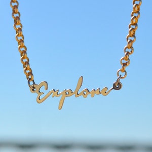 Explore Bracelet, Traveler Necklace, Silver bracelet, wanderlust bracelet