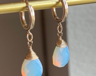 14k Gold Filled Opalite Earrings