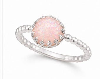 Breast milk jewelry Pink Opal, preservation milk, Handmade Keepsake Jewelry for Moms, Breastfeeding Memory Gift, Mothera day