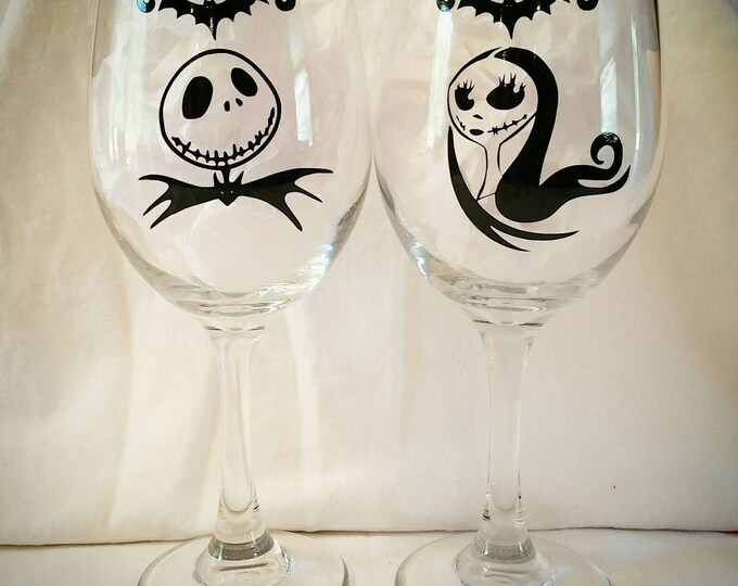 Nightmare Before Christmas Wine Glass Set, Christmas Decoration,jack