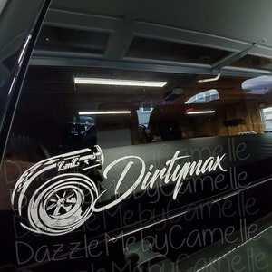 The Original Hand Drawn Dirtymax Duramax Turbo LML LLY Decal