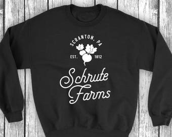 Schrute Farms | Dunder Mifflin Office, Dwight Schrute - Unisex damessweater met lange mouw