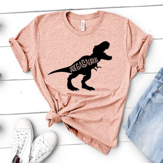 Pregasaurus Funny Gift for Pregnancy Announcement, Dinosaur Fan