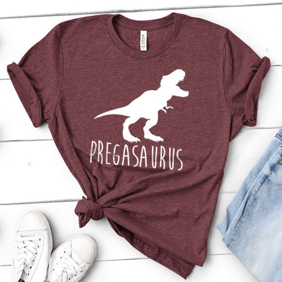 Pregasaurus Funny Gift for Pregnancy Announcement, Dinosaur Fan