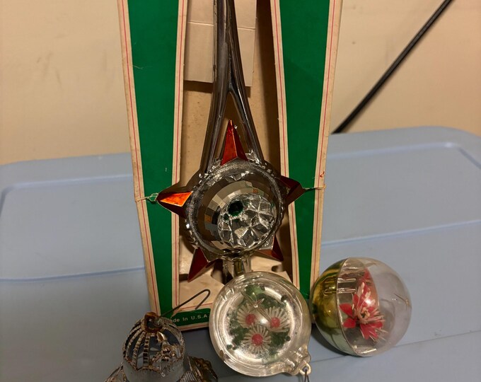Vintage Bradford Atomic Tree Topper, Bradford Filagree Bell Ornament ...