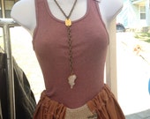 Quartz Crystal Lariet Necklace