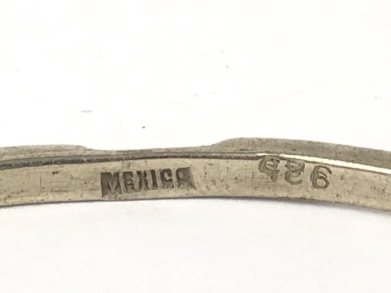 Mexican Solid Sterling Silver Delicate Cutout Div… - image 4