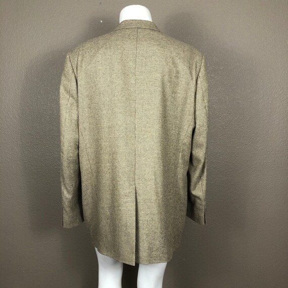 LL Bean Brown Tweed Pattern Silk Blend Sport Coat… - image 5
