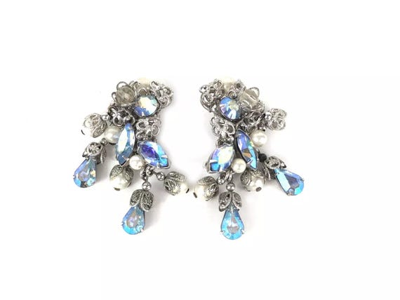 Miriam Haskell Unsigned Waterfall Chandelier Dang… - image 2