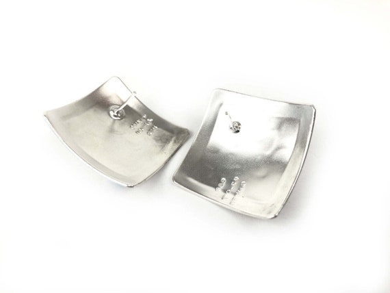 Taxco Mexico Sterling Silver 925 Stud Bead Trim E… - image 3