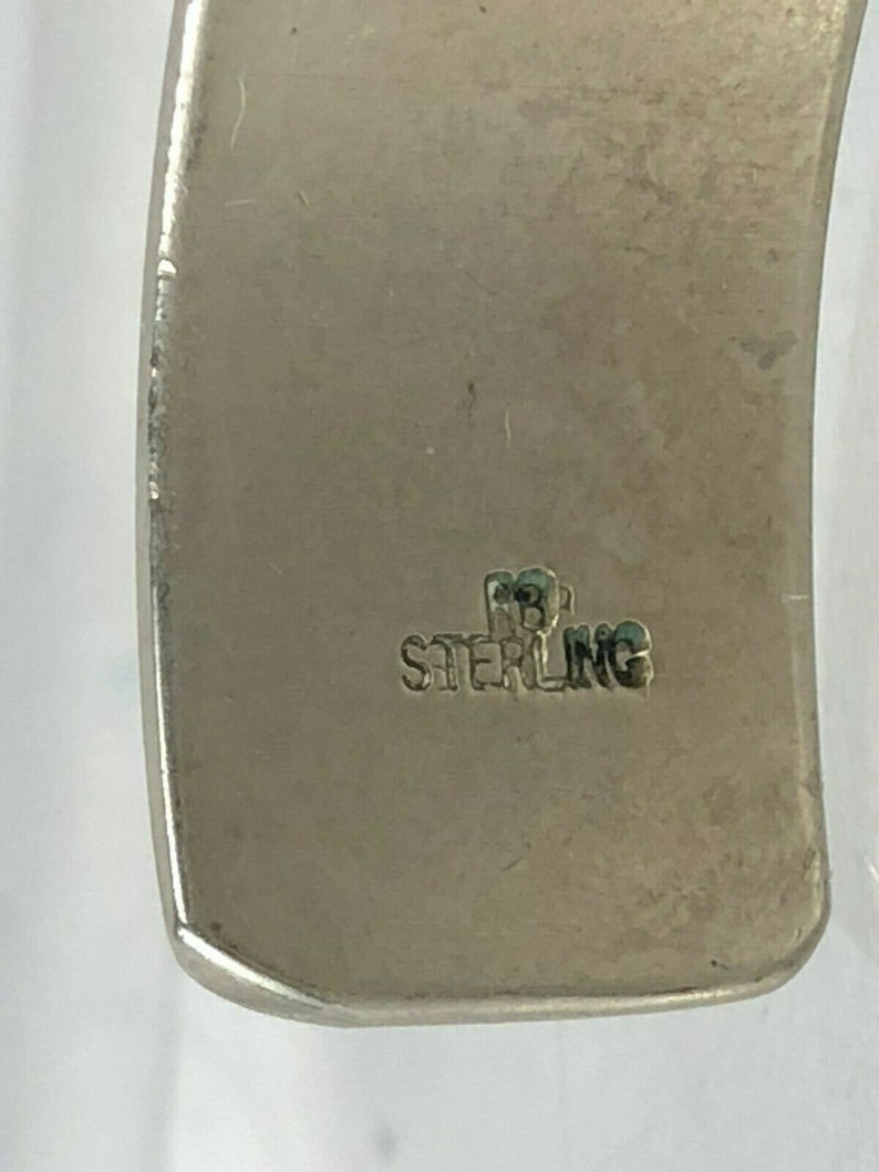 Navajo Sterling Silver 12k Stamped Cuff Bracelet Vintage Estate Find RB