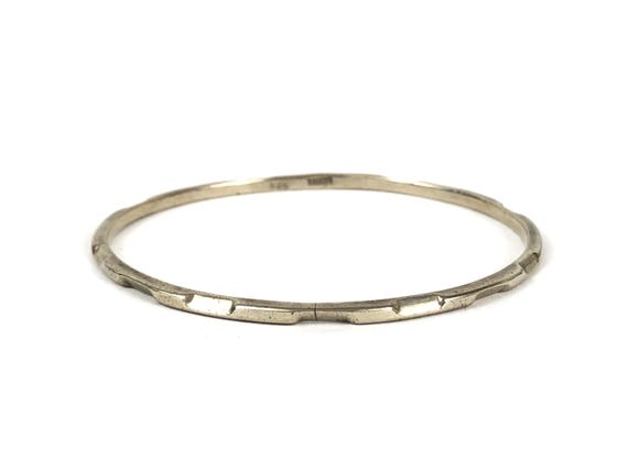 Mexican Solid Sterling Silver Delicate Cutout Div… - image 1