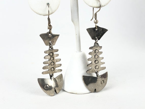 Mexican Sterling Silver 925 Articulated Drop Dangl