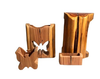 Richard Rothbard Boxology Puzzle Box 4 pcs Hand Crafted Eastern Red Cedar 7.25 in