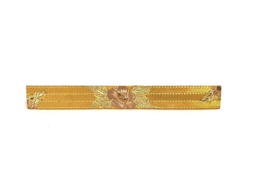 Victorian Antique GLP George L Paine & Company Gold Plated Floral ...