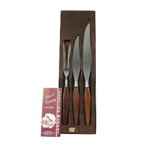 Mid Century Town And Country By Washington Forge Fleetwood Handles Knives Fork image 1