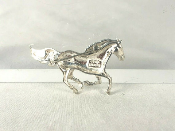Navajo Native American Horse Pin Western Cowboy Glenn Sandoval GS Estate Find
