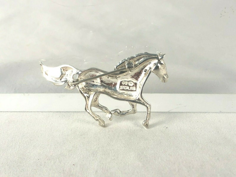 Navajo Native American Horse Pin Western Cowboy Glenn Sandoval GS Estate Find