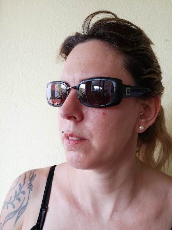 Vintage Fendi sunglasses, black Fendi sunglasses,… - image 1
