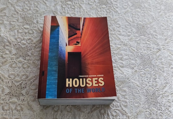 Houses architecture book, 'Houses of the world' coloured photos book by Francisco Asensio Cerver, Konemann editions vintage book