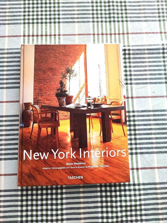 New York interiors book, vintage Taschen book , art photography book of New York, coffee table book, early 2000s