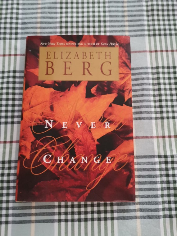 Never change book, vintage fiction book by Elizabeth Berg, Pocket books edition, hard cover novel