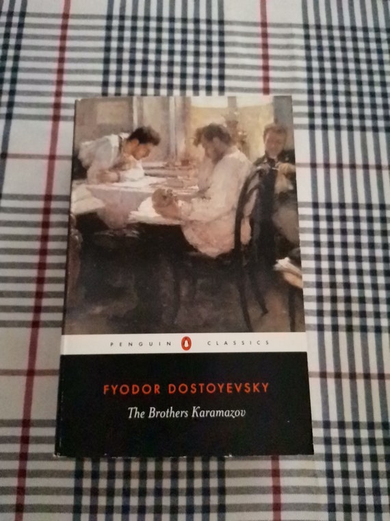 The Brothers Karamazov, vintage Penguin Classics paperback, Fyodor Dostoyevsky's epic classic revised edition 2003