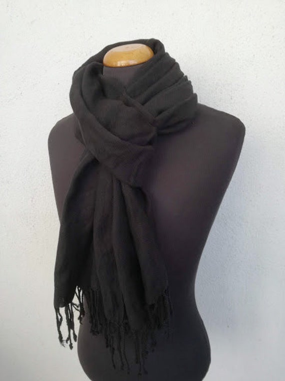 black viscose scarf