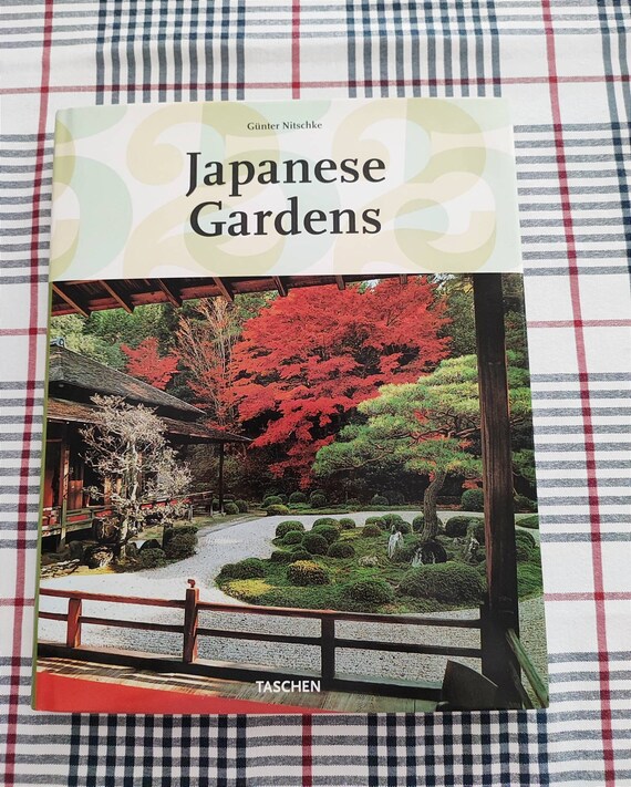 Japanese Gardens book, vintage Taschen book , art photography book of Japanese gardens, coffee table photo book