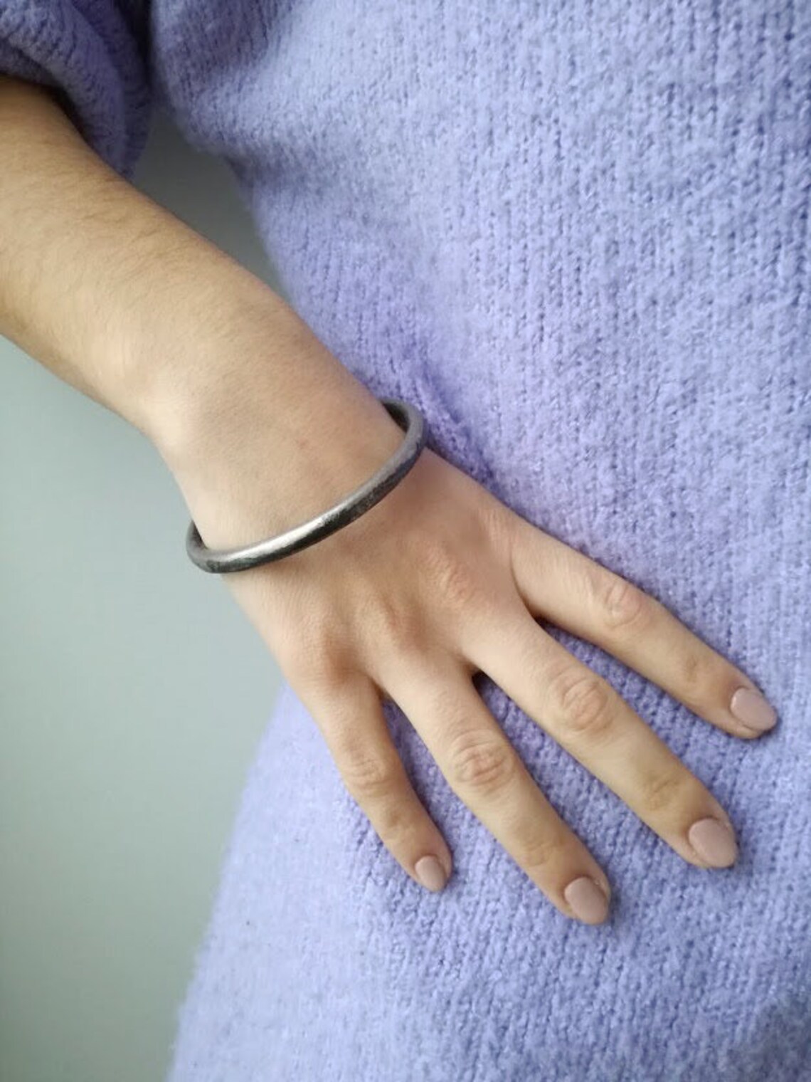 Silver Thicc Bangle
