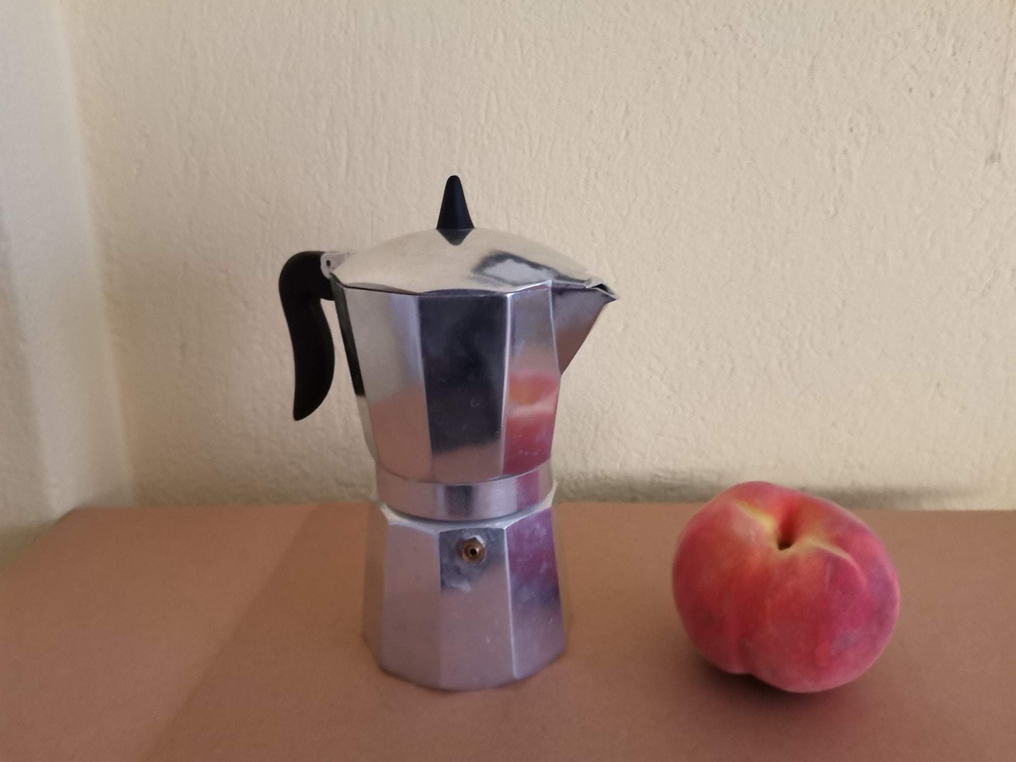 Vintage Italian espresso coffee maker, seventies stove top espresso