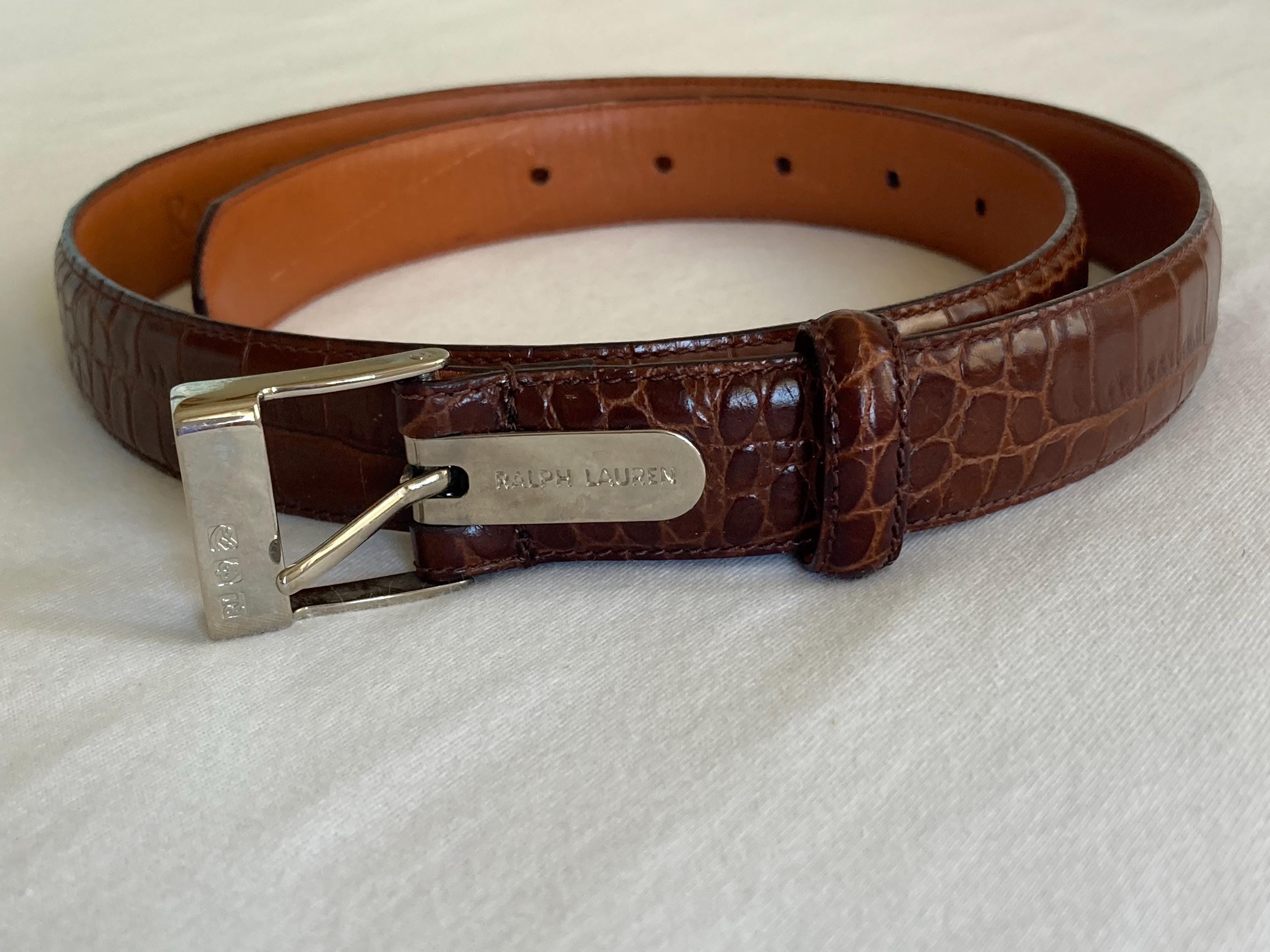 Ralph Lauren Alligator Belt - Etsy