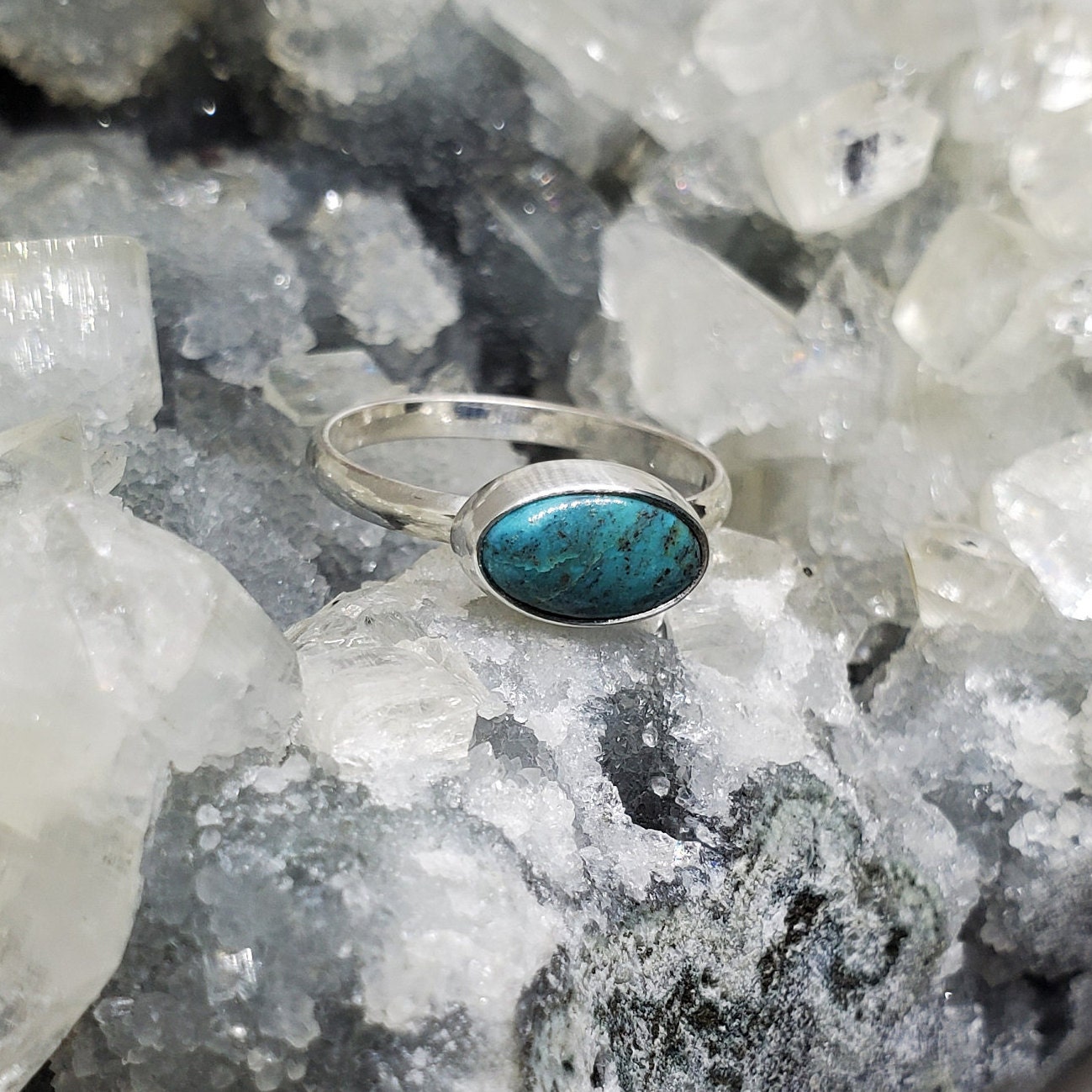 Anillo turquesa anillo de plata regalo para ella regalo - Etsy España