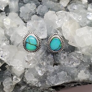 Opal Stud Earrings, Stud Earrings, Opal Jewelry, Sterling Silver Earrings