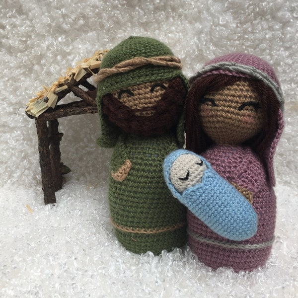 Crochet Nativity Pattern Instant Download, Amigurumi Nativity Scene Pattern