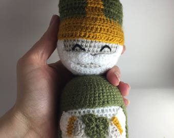 Amigurumi Crochet Pattern - Crochet Doll Pattern - PDF Pattern - Tutorial PDF - Instant Download - St. Patrick - Catholic Crochet Pattern
