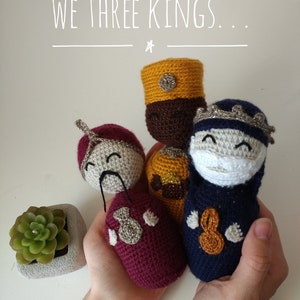 Crochet Nativity Pattern Instant Download, Amigurumi Nativity Scene Pattern, Three Wise Men, Three Kings
