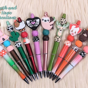 Beaded ink pens, custom ink pens, unique ink pens
