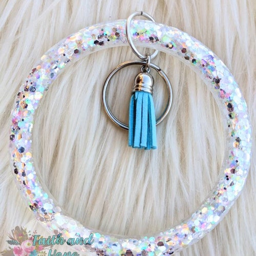 Wristlet Keychain / Personalized Key Ring Bangle / Bracelet Etsy