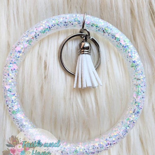 Wristlet Keychain / Personalized Key Ring Bangle / Bracelet Etsy