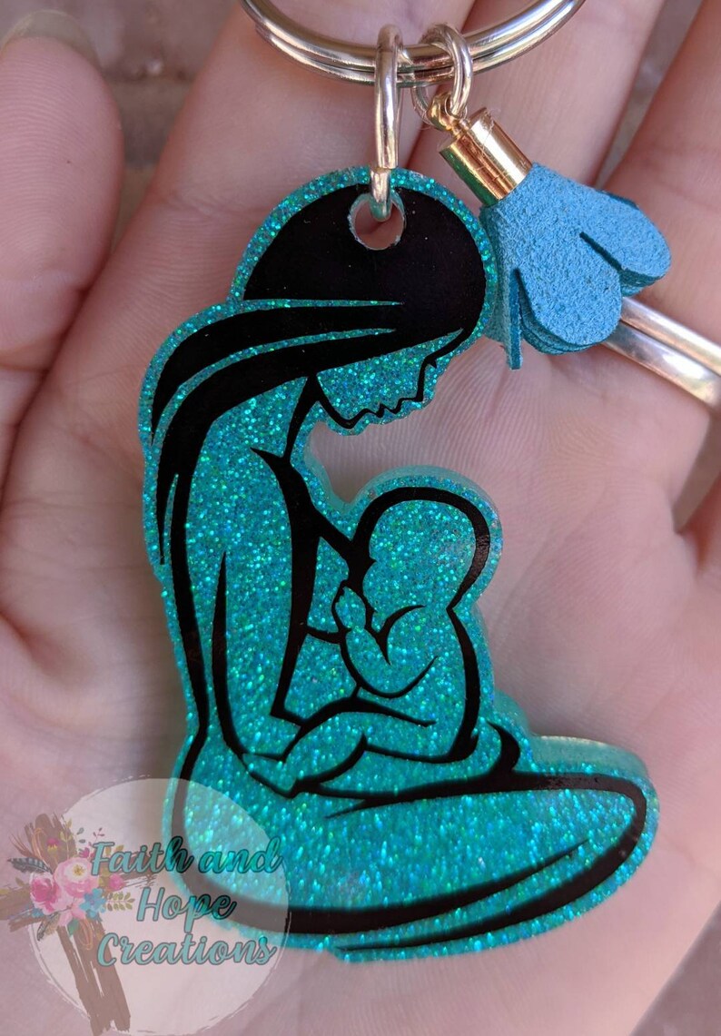 Breastfeeding Mother Keychain Etsy